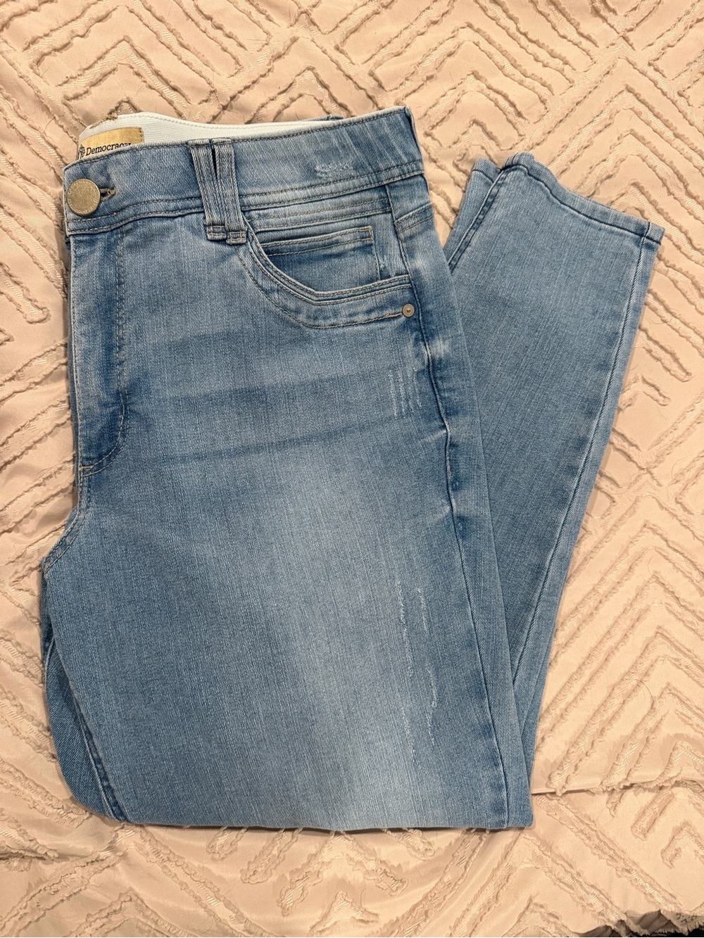 Democracy Light Blue Skinny High-Rise Jeans